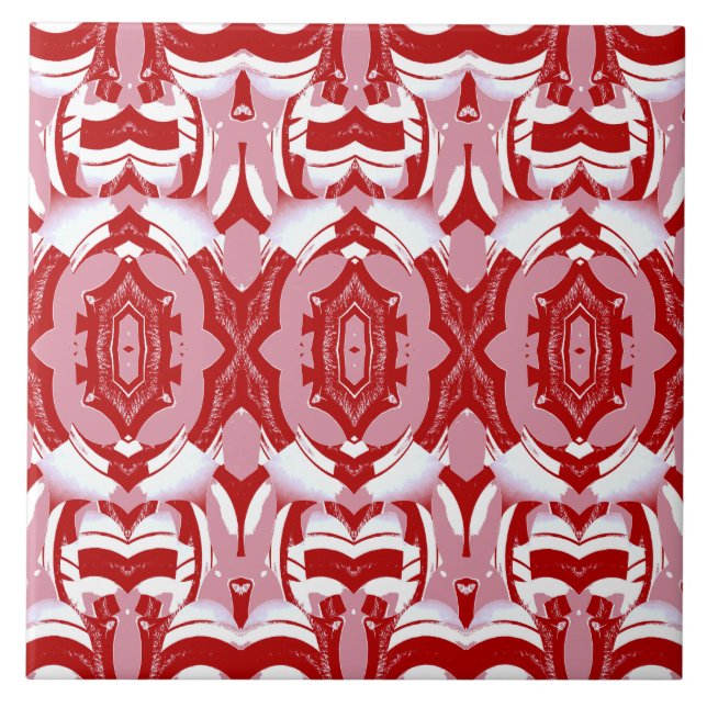 Modern multicolor classic pattern  ceramic tile (Front)