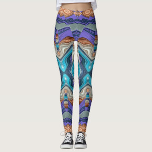 Modern multicolor classic "Ratti_Creative_Arts" Le Leggings
