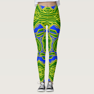 Modern multicolor classic "Ratti_Creative_Arts" Leggings