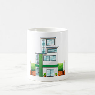 Modern Multistorey House Contemporary Home Coffee Mug