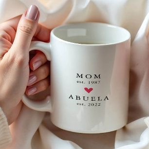 Modern Mum   Abuela Year Est. Coffee Mug