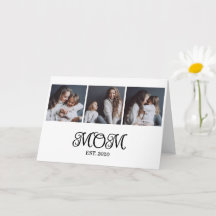 Modern Mum Established 3 Photo Mother's Day