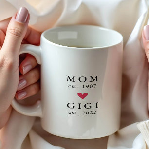 Modern Mum   Gigi Year Est. Coffee Mug