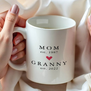 Modern Mum   Granny Year Est. Coffee Mug