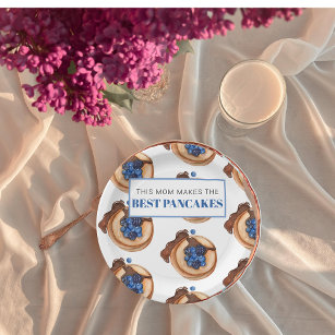 Modern Mum Makes Best Pancakes Gift Paper Plate