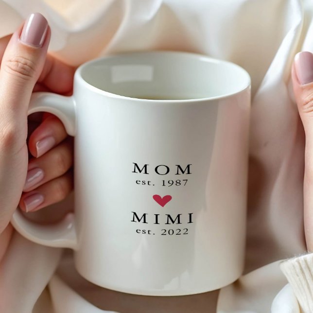 Modern Mum | Mimi Year Est. Coffee Mug (Creator Uploaded)