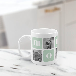 Modern Mummy Photo Collage Coffee Mug