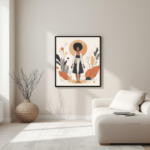 Modern Muse – Abstract Feminine Geometry I Poster
