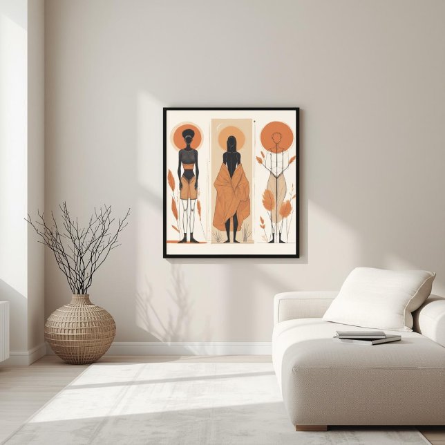 Modern Muse – Abstract Feminine Geometry IIIV Poster (Creator Uploaded)