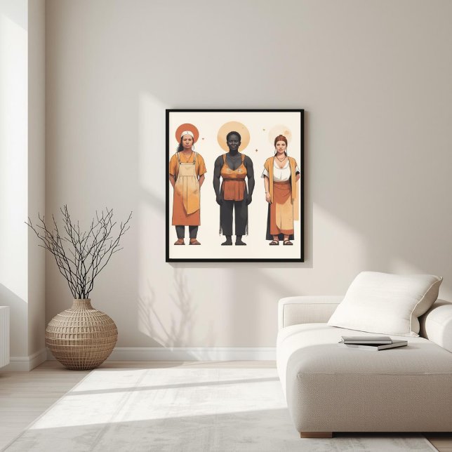 Modern Muse – Abstract Feminine Geometry  Poster (Creator Uploaded)
