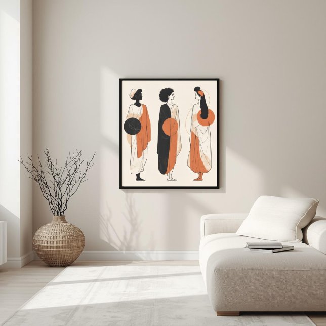 Modern Muse – Abstract Feminine Geometry VI Poster (Creator Uploaded)