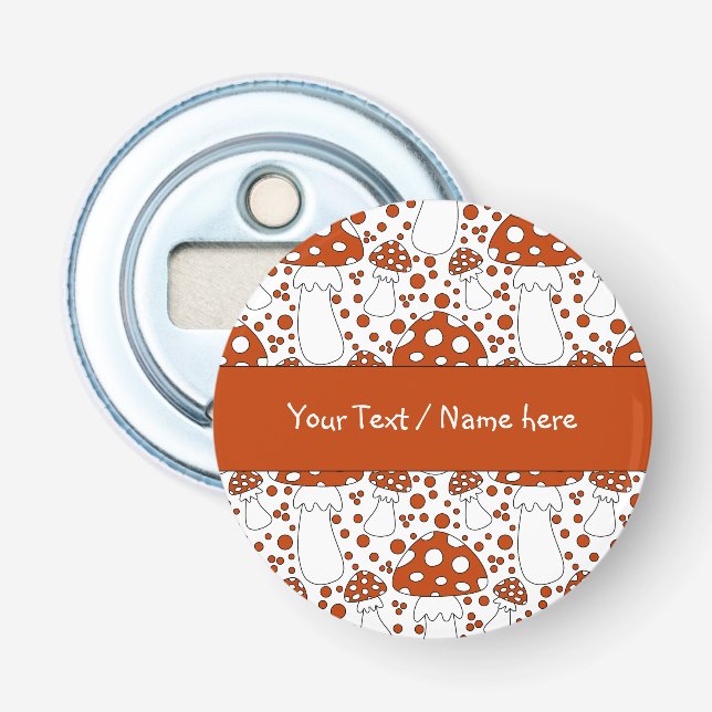 Modern mushroom design bottle opener (Front)