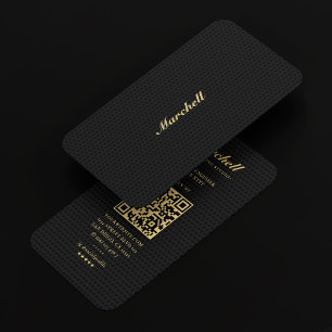 Modern Music Producer Musician Black Gold  Business Card