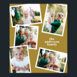 Modern mustard multi photo family home decor<br><div class="desc">Modern stylish budget multi photo family home decor. Mustard and white colour can be changed.</div>