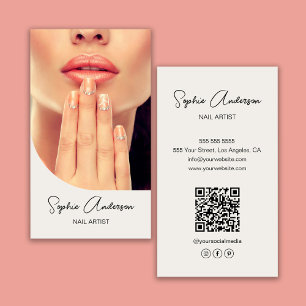 Modern Nail Artist Business Card