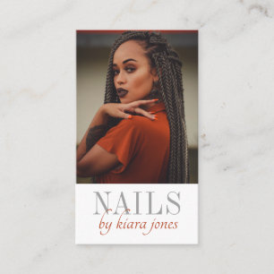 Modern Nail Salon Photo  Business Card