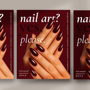 Modern Nail Tech Beauty Salon Flyer