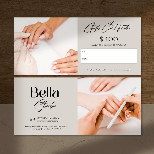 Modern Nail Tech Beauty Salon Gift Card (Creator Uploaded)