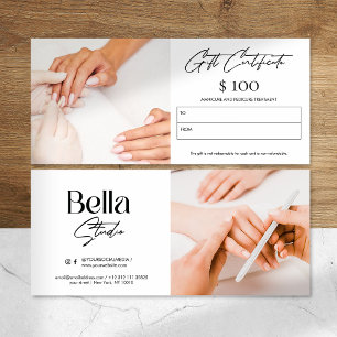 Modern Nail Tech Beauty Salon Gift Card