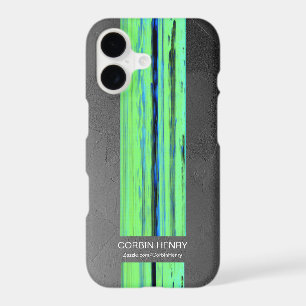 Modern Name Abstract Texture iPhone Case