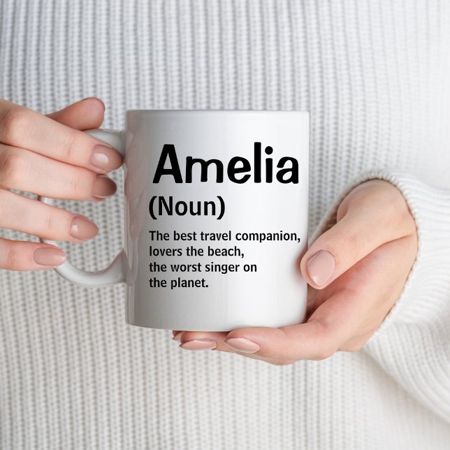 Modern Name Definition Meaning Christmas Gifts Mug (Creator Uploaded)