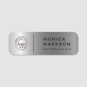 Modern Name, Logo  And Title Name Tag