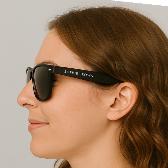 Modern Name | Minimalist Monogram Stylish Trendy Sunglasses (Creator Uploaded)