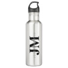 Modern Name & Monogram | Grey & Black