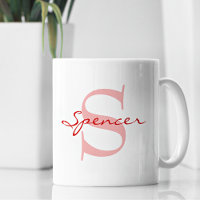 Modern Name & Monogram Initial Classic