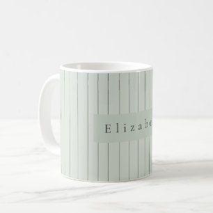 Modern Name Mug Sage Green