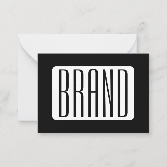 Modern Name or Editable Brand Name for Business  Card (Front)