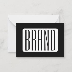 Modern Name or Editable Brand Name for Business  Card
