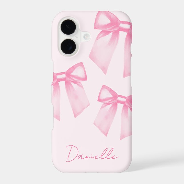 Modern Name Pink Bows (Back)