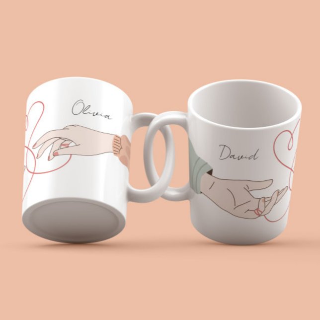 Modern Names Love Illustration elegant Mug (Creator Uploaded)