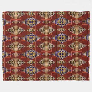 Modern Native American 16 Fleece Blanket