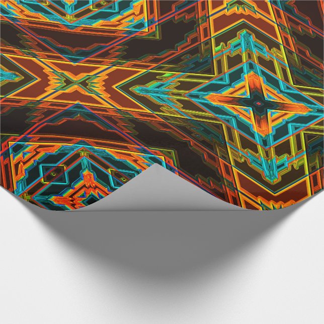 Modern Native American 19 Wrapping Paper (Corner)