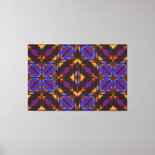 Modern Native American 24 Wrapped Canvas
