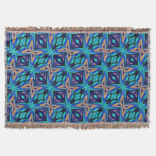 Modern Native American 26 Throw Blanket
