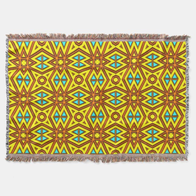 Modern Native American 31 Throw Blanket (Front)