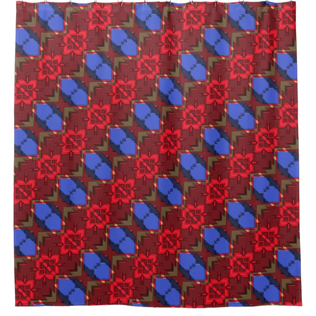 Modern Native American 34 Shower Curtain (Front)