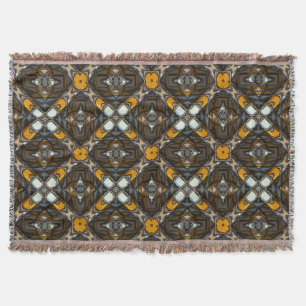 Modern Native American 3 Throw Blanket
