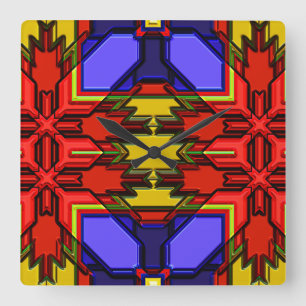Modern Native American 6 Clock