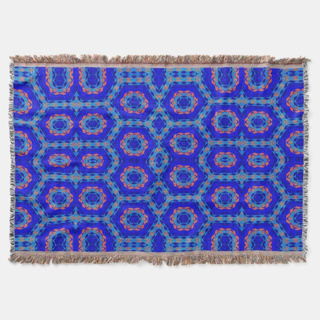 Modern Native American 9 Throw Blanket (Front)