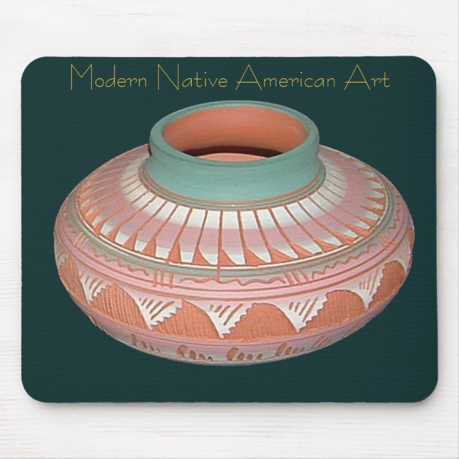 Modern Native American Pottery Mousepad (Front)