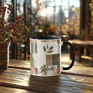 Modern Nature-Inspired - Custom Earthy Abstract Mug