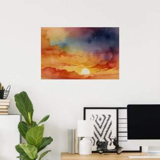 Modern Nature Wall Art Print | Contemporary Scenic