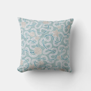 Modern Nautical Throw Pillow