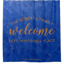 Modern Navy and Copper Personalised Name