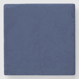 Modern Navy Blue Customisable Stone Coaster