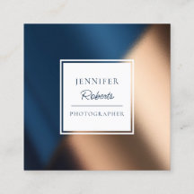 Modern Navy Blue Gold Stylish Luxury